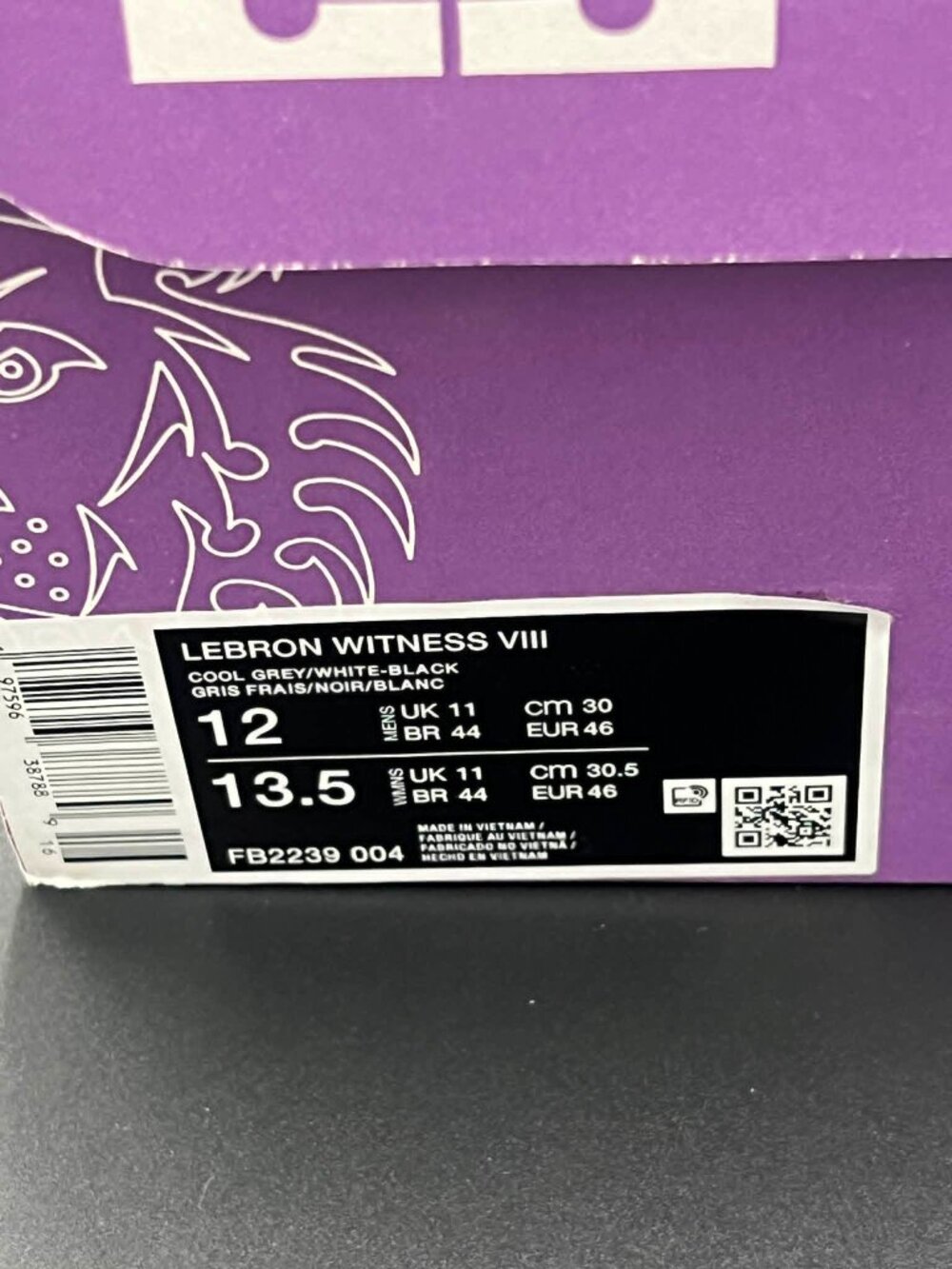 NIKE-LEBRON WITNESS VIII Basketball Shoe-NEW - Picture 6 of 6